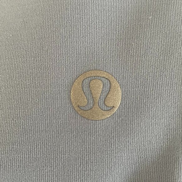 Lululemon Down For It All White Goose Down Fill Full Zip Running Vest Blue Sz 6 - Picture 14 of 15